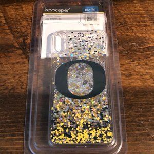 New Oregon Ducks iPhone X XS Glitter Phone Case